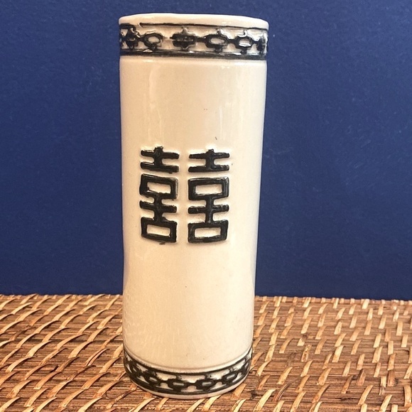 Vintage Orchids of Hawaii Flower Vase  Mug Retro Tiki Asian Japan 6.5" - Picture 3 of 6